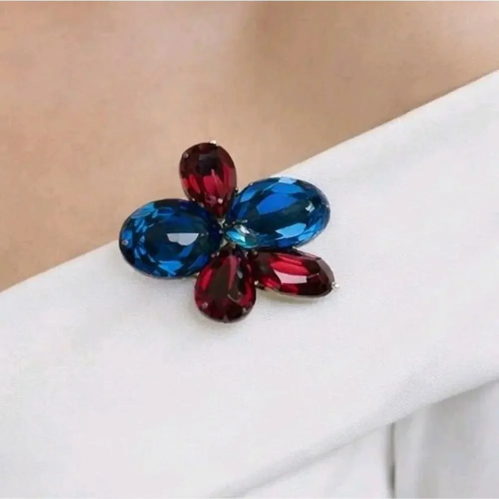 Vintage Glass Brooch Pin 2